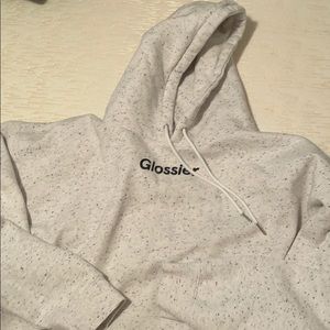 GLOSSIER Speckled Grey Hoodie